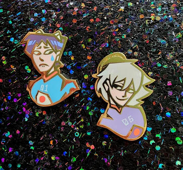 Hard enamel pins
